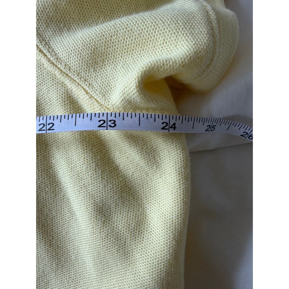 L.L. Bean Premium 100% Cotton Pique Polo Shirt Yellow Relaxed Fit 2X Plus - Picture 4 of 5